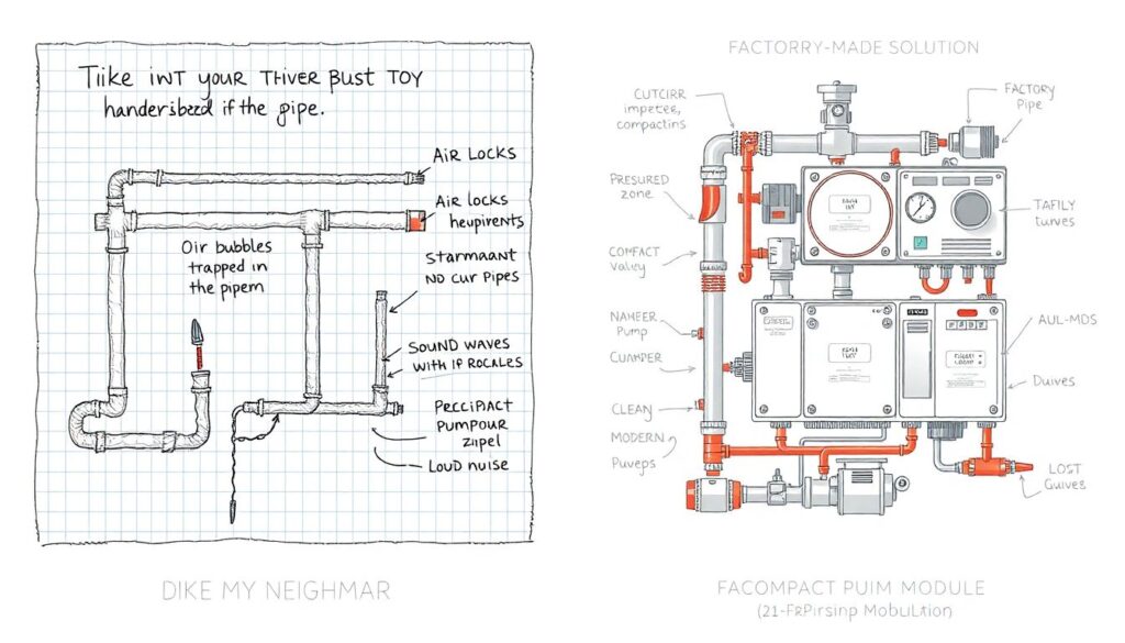 Схема обвязки твердотопливного котла с теплоаккумулятором - иллюстрация