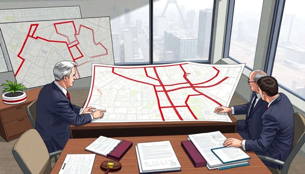 Что такое красные линии на плане участка и можно ли за ними строить - иллюстрация