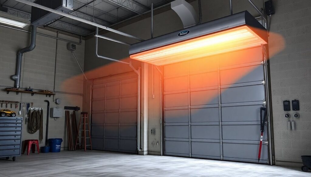 Обзор тепловых завес для входной двери в дом и гараж - иллюстрация