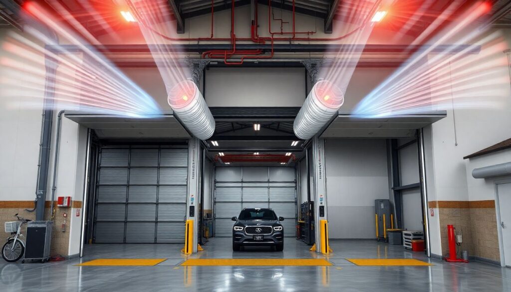 Обзор тепловых завес для входной двери в дом и гараж - иллюстрация