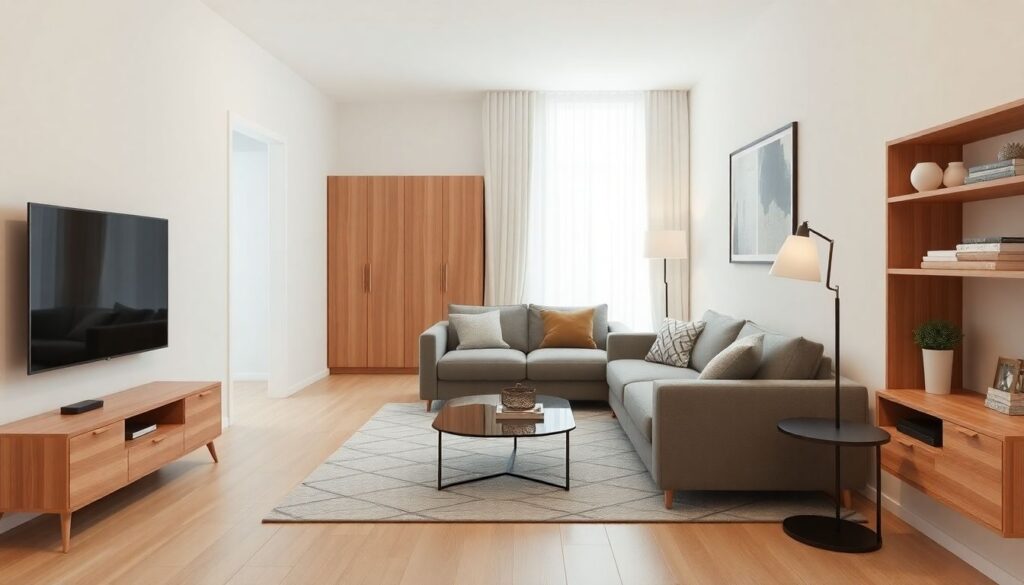 Дизайн проходной гостиной: как расставить мебель - иллюстрация