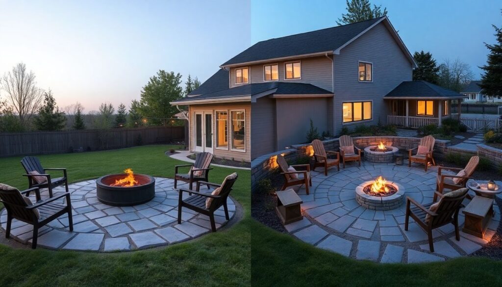 Обустройство зоны у костра на участке: безопасное и красивое место для отдыха - иллюстрация