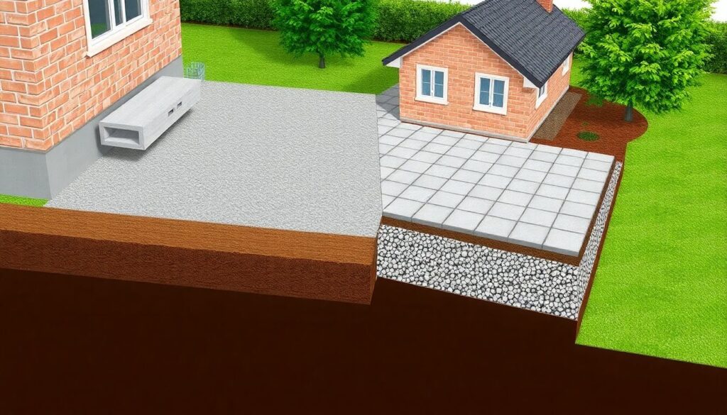 Ремонт отмостки дома: материалы и способы - иллюстрация