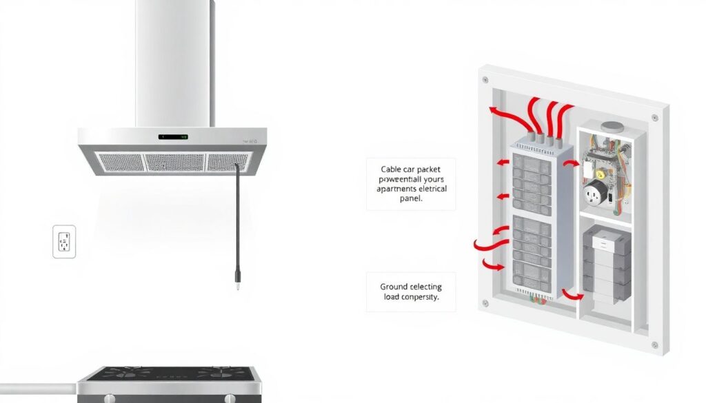 Как установить и подключить кухонную вытяжку к вентиляции - иллюстрация