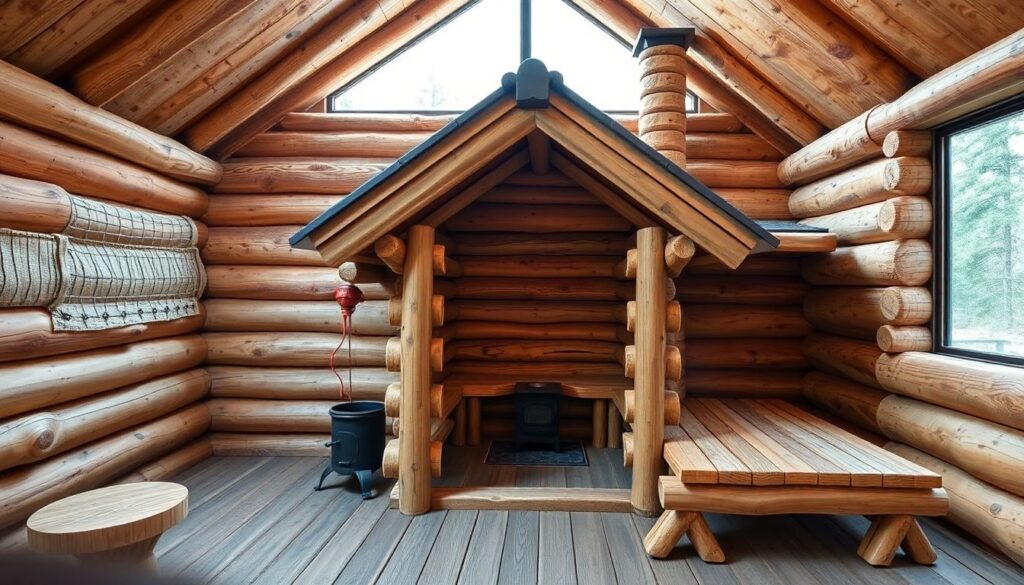 Проекты бань из оцилиндрованного бревна: фото и планировки - иллюстрация