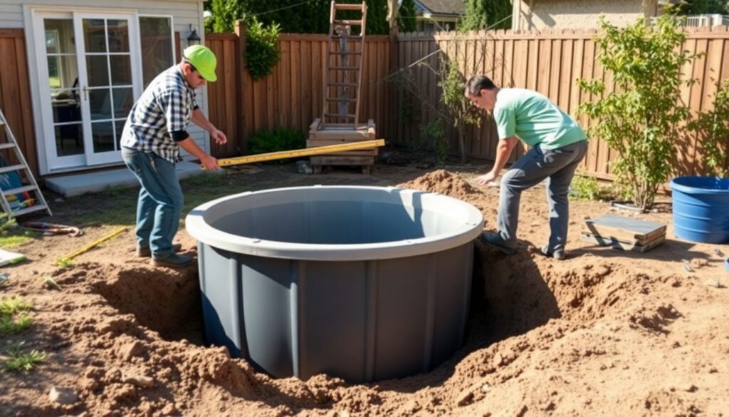 Как сделать декоративный водоем на даче из пленки или готовой формы - иллюстрация