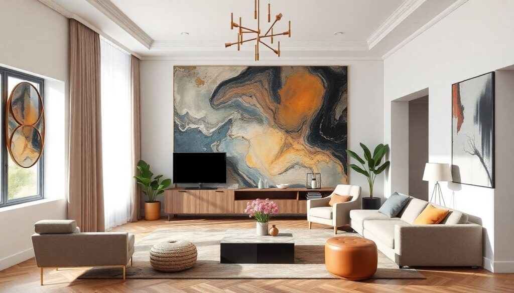 Дизайн интерьера в стиле фьюжн: сочетание несочетаемого - иллюстрация