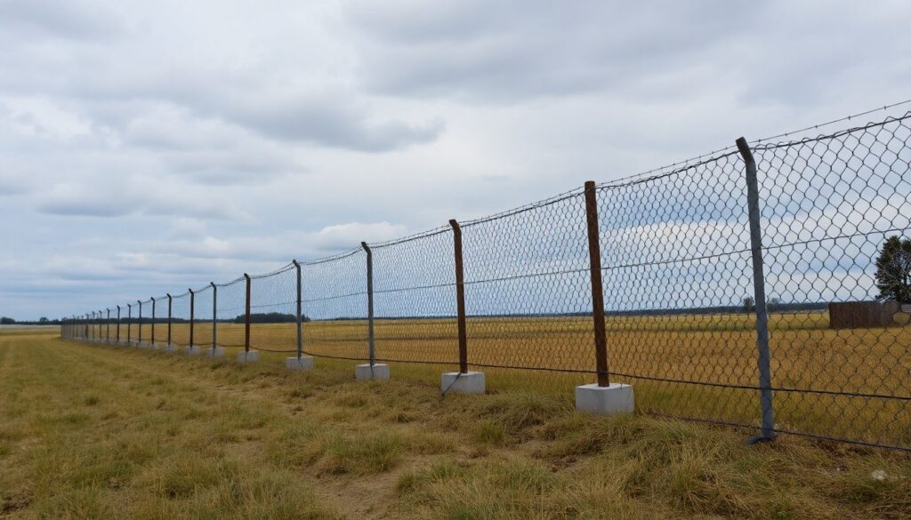 Как сделать забор из сетки-рабицы своими руками: дешево и быстро - иллюстрация
