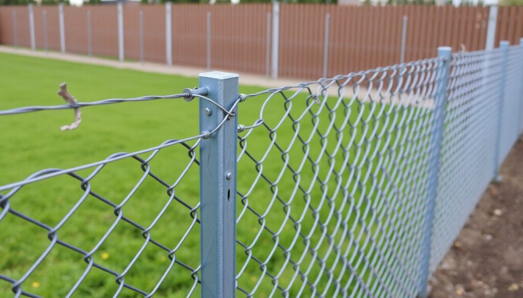 Как сделать забор из сетки-рабицы своими руками: дешево и быстро - иллюстрация